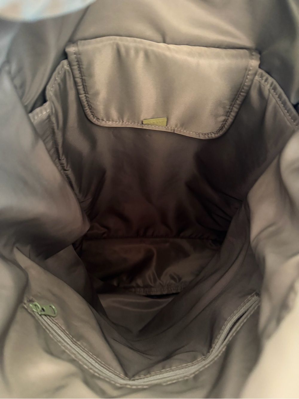 Fenty x Puma Rihanna Ruffle Mesh Backpack Olive Green - Picture 11 of 16